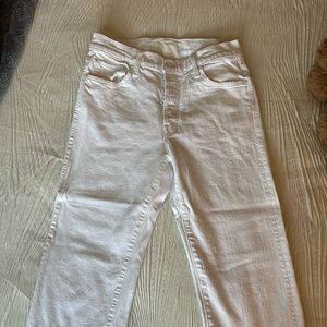 Mother the scrapper cuff ankle fray